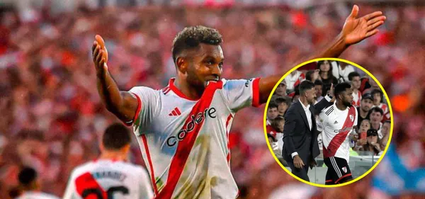 Cambio el discurso y así se rindió Demichelis ante Miguel Borja en River Plate