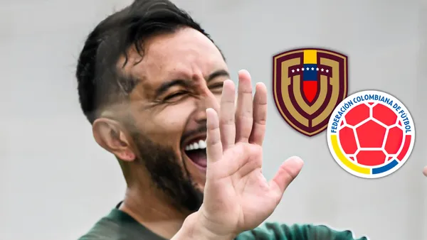 Camilo Vargas y sus sencaciones en la previa del Venezuela vs. Colombia Foto: FCF y Escudoteca