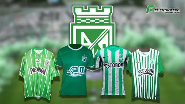 Camisetas Atlético Nacional Foto: La tienda barista, Football Kit Archive, Escudoteca PN