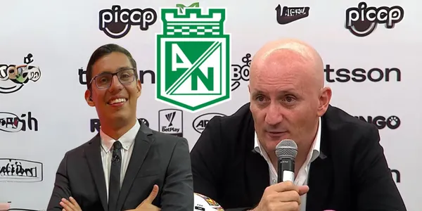 Capera habló de Nacional. Foto de Capera tomada de Publimetro y Repetto de DIMAYOR rueda de prensa.