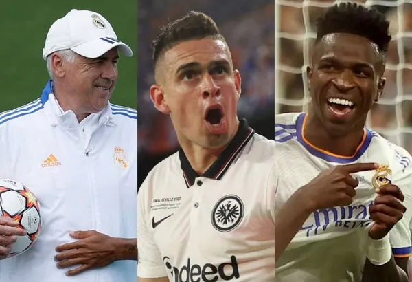 Carlo Ancelotti y Vinícius Júnior tienen entre ceja y ceja al Eintracht Frankfurt de Rafael Santos Borré.