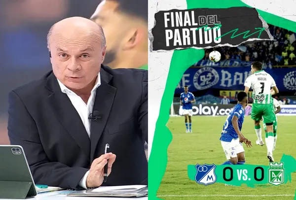 Carlos Antonio Vélez destacó de manera sorpresiva a un jugador de Atlético Nacional contra Millonarios FC.