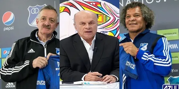 Carlos Antonio Vélez le dio con toda a Millonarios FC y Alberto Gamero llevó del bulto.