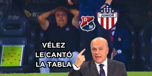 Carlos Antonio Vélez no tuvo contemplación y le cantó la tabla al DIM al ver como fracasaron contra Junior FC.