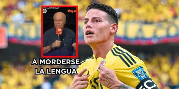 Carlos Antonio Vélez reaccionó al ver a James Rodríguez en modo crack en la Selección Colombia.
