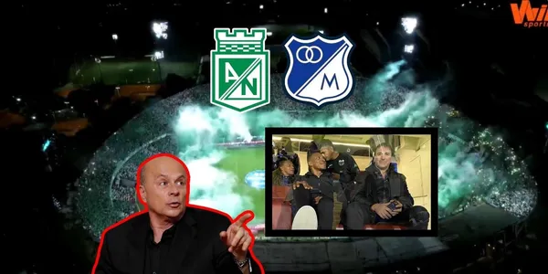 Carlos Antonio Vélez reaccionó al ver a Lorenzo y Amaranto en la final Nacional Vs Millos.