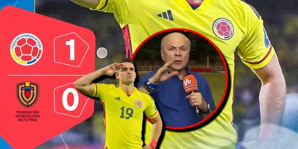 Carlos Antonio Vélez reaccionó a la victoria de Colombia contra Venezuela.