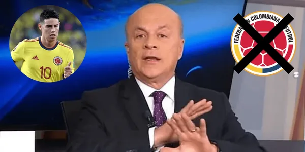 Carlos Antonio Vélez volvió a cargar en contra del mediocampista colombiano James Rodríguez.