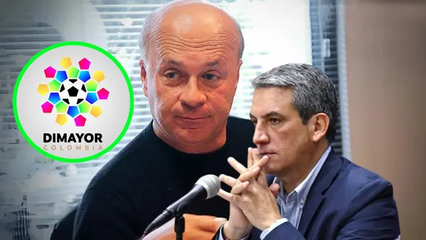 Carlos Antonio Vélez y Fernando Jaramillo Foto: RCN y Dimayor