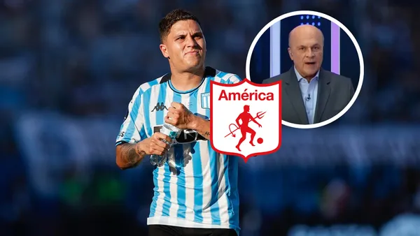 Carlos Antonio Vélez y Juan Fernando Quintero Foto: Publimetro y Racing Club