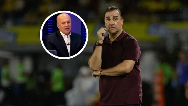 Carlos Antonio Vélez y Néstor Lorenzo Foto: Captura de Win Sports y El Espectador