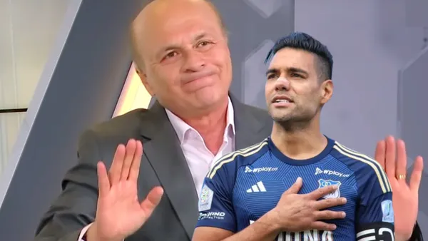 Carlos Antonio Vélez y Radamel Falcao García Foto: Vanguardia y Futbolred