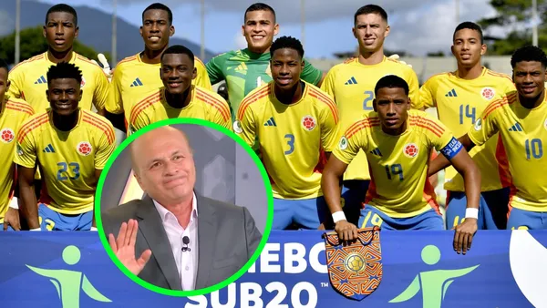 Carlos Antonio Vélez y Selección Colombia Foto: Captura de Win Sports y FCF Selección Colombia