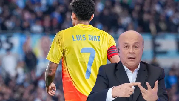 Carlos Antonio Vélez y su contundente mensaje para Luis Díaz Foto: Captura de Win Sports y Luis Díaz