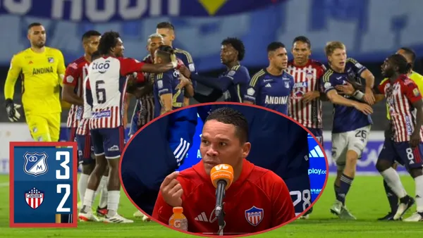 Carlos Bacca en rueda de prensa - Fotos: Captura rueda prensa Dimayor, redes Millonarios y Futbolred