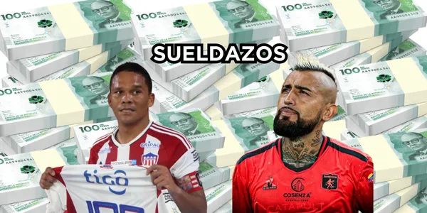 Carlos Bacca y Arturo Vidal serían de los mejor pagados en Colombia.