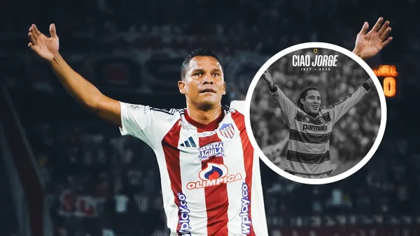Carlos Bacca y el homenaje a Jorge Bolaño que emocionó a todo el país Foto: Parma Calcio y Junior FC