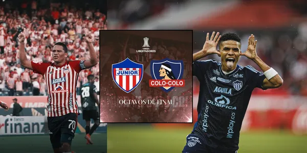 Carlos Bacca y José Enamorado jugando con el Junior FC