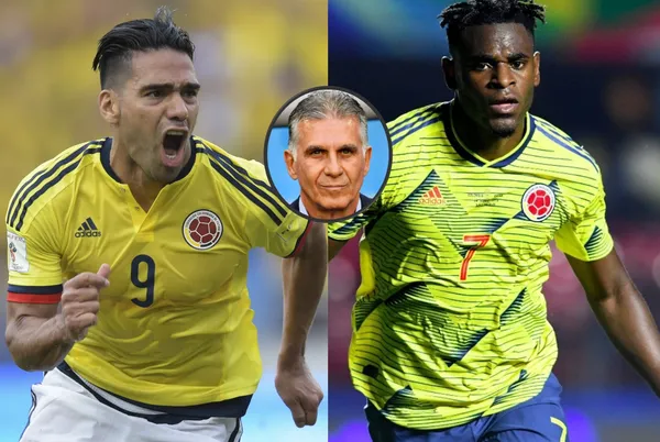 Carlos Queiroz lanzó una pista a uno de los dos, Radamel Falcao o Duván Zapata sobre el delantero titular de la Selección Colombia