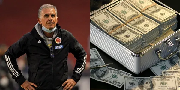 Carlos Queiroz se llevó nueve goles en dos partidos y si en Colombia deciden sacarlo, e interrumpir su contrato, deberán pagar esta millonada