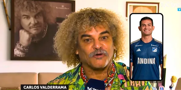 Carlos Valderrama en una entrevista