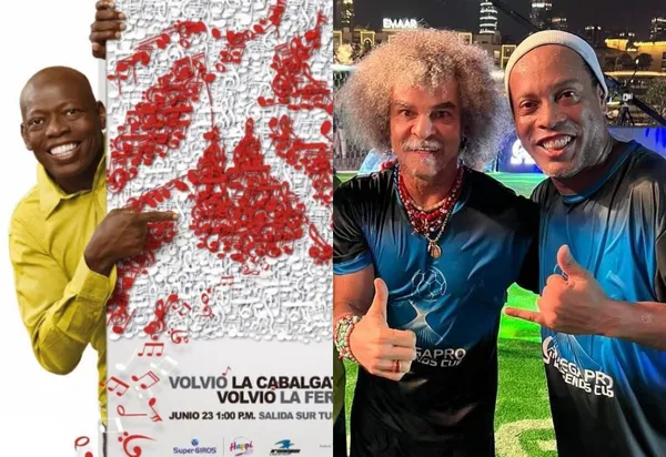 Carlos Valderrama estaba con Ronaldinho y Faustino Asprilla en Colombia tiene otros planes.