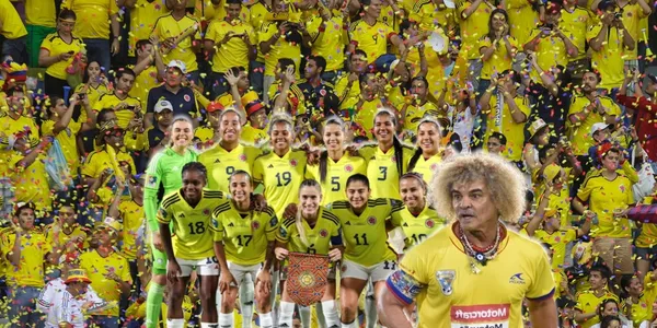 Carlos Valderrama le dio la bendición a la Selección Colombia Femenina antes de los Cuartos de Final del Mundial de la categoría.