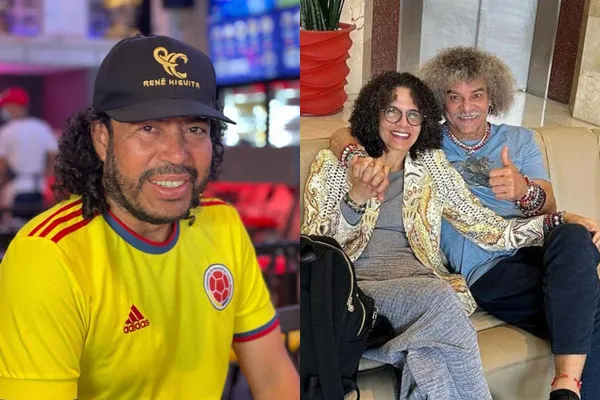 Carlos Valderrama sorprendió con un mini cambio de look que se hizo en un set de televisión, a lo René Higuita.