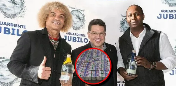 Carlos Valderrama tiene su propia marca de aguardiente y es de calidad de exportación.