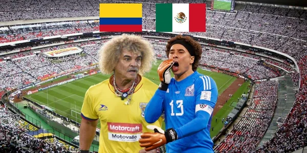 Carlos Valderrama tuvo un emotivo encuentro con el méxicano Memo Ochoa.