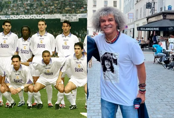 Carlos Valderrama viajó a París para disfrutar la final de la Champions League y se juntó con una ex figura del Real Madrid.