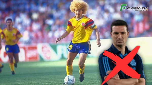 Carlos Valderrama y Lionel Scaloni Foto: FIFA y 90 minutos
