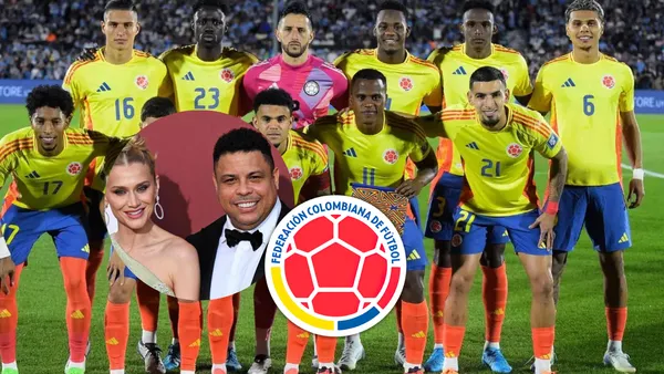 Celina Locks, esposa de Ronaldo Nazario y Selección Colombia Foto: Captura de X, Escudoteca y FCF