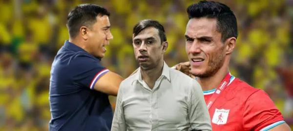 César Farías, Jhon Bodmer y Lucas González.