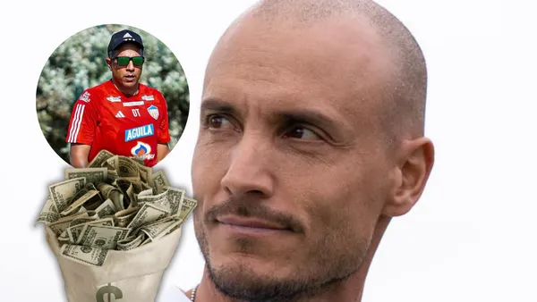 César Farías y David González Foto: Junior FC y Millonarios FC