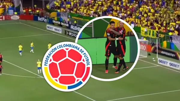 Colombia empata a Brasil en la primera parte y se amarga todo Foto: Gol Caracol y Escudoteca