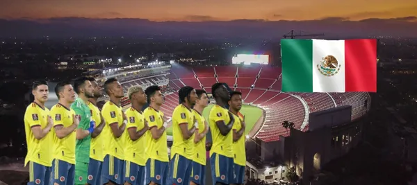 Colombia está jugando ante México en un amistoso que se disputa en Estados Unidos
