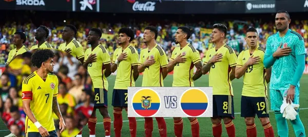 Colombia se medirá esta noche ante Ecuador en el partido por eliminatoria sudamericana rumbo al Mundial 2026