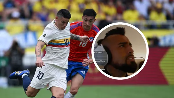 Colombia vs Chile Foto: Caracol Radio y Captura de X