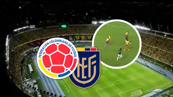 Colombia vs Ecuador Foto: Captura de Youtube RCN y Escudoteca