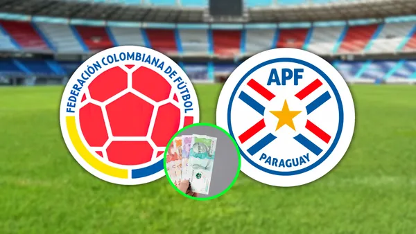 Colombia vs Paraguay Foto: FCF, Escudoteca y Boomberg