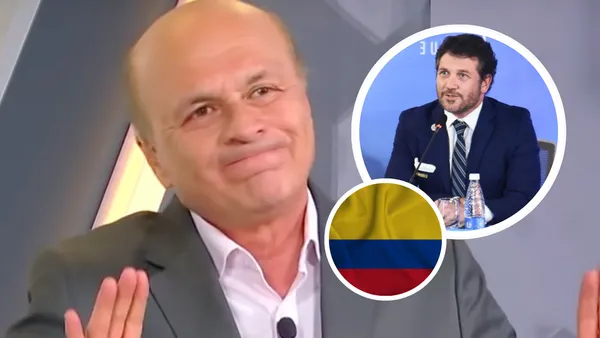 ¡Contundente! Para Vélez, esta es la razón principal por la que la Conmebol no elige a Colombia para albergar una final. Foto: Captura de Win Sports y Conmebol