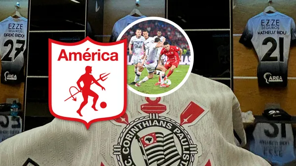 Corinthians y el primer gran problema antes de aterrizar en Cali Foto: Corinthians, América de Cali y Escudoteca