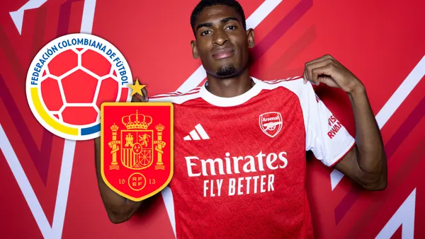 Cristhian Mosquera y el posíble cambio que espera sobre la selección en la que jugaría Foto: Arsenal y Escudoteca