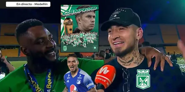 Cristian Arango presente en el nuevo título de Atlético Nacional.