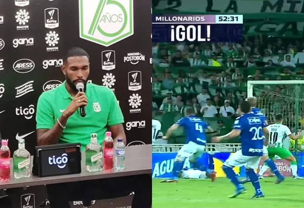 Cristian Castro habló en rueda de prensa tras la derrota de Atlético Nacional en Medellín.