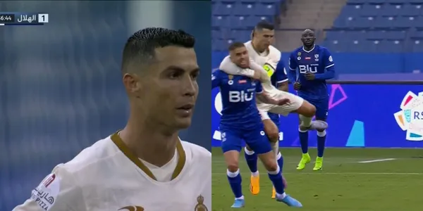 Cristiano Ronaldo tuvo una jugada sucia contra el colombiano Gustavo Cuéllar.
