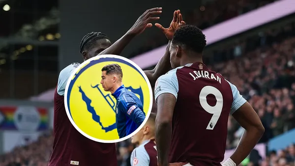 Cristiano Ronaldo y Jhon Jader Durán Foto: Aston Villa y Cristiano Ronaldo