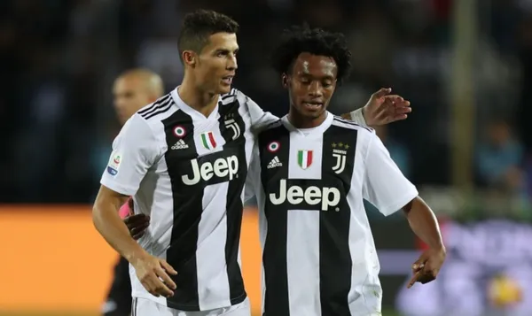 Cristiano Ronaldo y Juan Guillermo Cuadrado en su etapa en la Juventus - Juventus