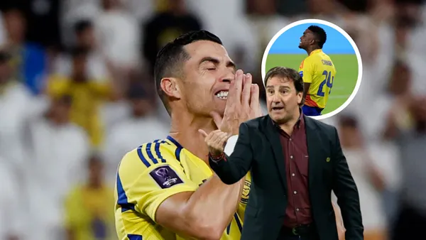 Cristiano Ronaldo y Néstor Lorenzo Foto: Fox Sports y AFP